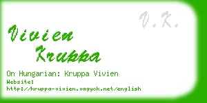 vivien kruppa business card